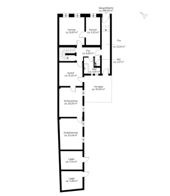 10-Zimmer-Haus kaufen in Bruck an der Leitha – 275,59 m², € 399.000 – Bild 12 von 14