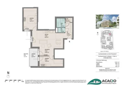 3-Zimmer-Wohnung mieten in Tulln – 73,59 m², € 1.095 – Bild 17 von 17