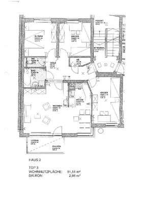 4-Zimmer-Wohnung mieten in Braunau am Inn – 91,51 m², € 1.091 – Bild 3 von 3