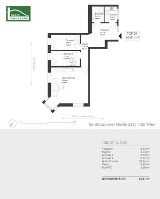 3-Zimmer-Wohnung kaufen in Wien – 65,98 m², € 349.000 – Bild 20 von 20