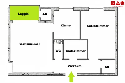 2-Zimmer-Wohnung mieten in Leoben – 57,26 m², € 426 – Bild 10 von 10