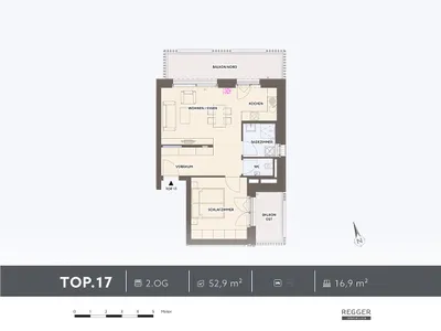 2-Zimmer-Wohnung kaufen in Villach – 52,9 m², € 349.000 – Bild 5 von 5