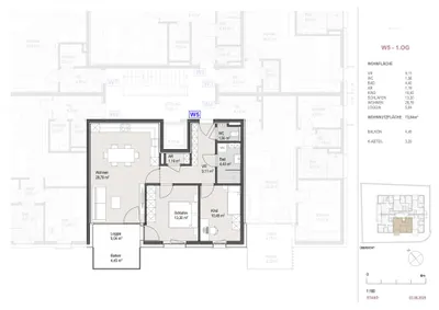 3-Zimmer-Wohnung kaufen in Salzburg Stadt – 68,8 m², € 598.000 – Bild 7 von 7