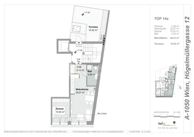 2-Zimmer-Wohnung kaufen in Wien – 44,33 m², € 349.000 – Bild 11 von 11