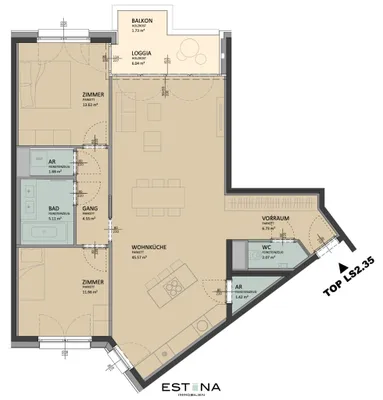3-Zimmer-Wohnung kaufen in Wien – 92,2 m², € 548.100 – Bild 19 von 19