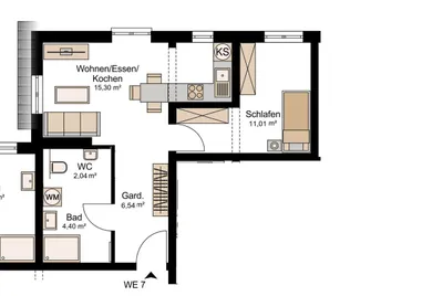 2-Zimmer-Wohnung mieten in Vöcklabruck – 39,29 m², € 799 – Bild 16 von 19