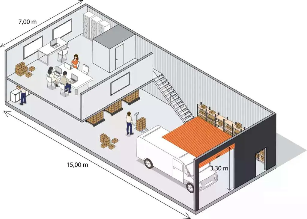 Büro und Lager in 135 m² vereint - Ihre Schlüssel zum Erfolg! - Ansicht 2