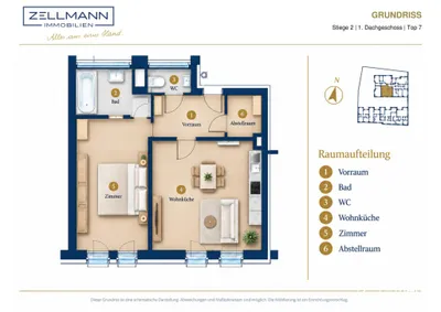 2-Zimmer-Wohnung mieten in Mödling – 45 m², € 999 – Bild 10 von 10