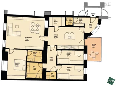 5-Zimmer-Wohnung mieten in Wien – 130 m², € 2.682 – Bild 21 von 21