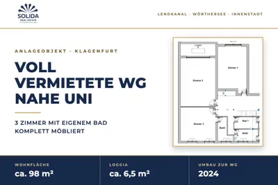 Immobilie kaufen in Klagenfurt – 98 m², € 329.000 – Bild 1 von 10