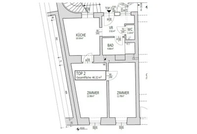 2-Zimmer-Wohnung kaufen in Wien – 46,32 m², € 249.000 – Bild 13 von 13