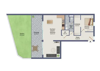 2-Zimmer-Wohnung kaufen in Graz – 73,23 m², € 468.000 – Bild 16 von 17