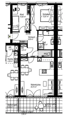 3-Zimmer-Wohnung kaufen in Linz Land – 75,1 m², € 317.000 – Bild 5 von 5