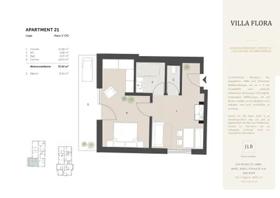 2-Zimmer-Wohnung kaufen in Villach Land – 37,53 m², € 217.440 – Bild 6 von 23