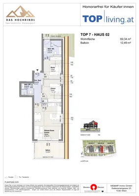 3-Zimmer-Wohnung kaufen in Feldkirchen – 69,34 m², € 518.864 – Bild 6 von 6