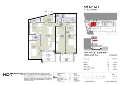 4-Zimmer-Wohnung kaufen in Wien – 113,9 m², € 858.000 – Bild 11 von 12