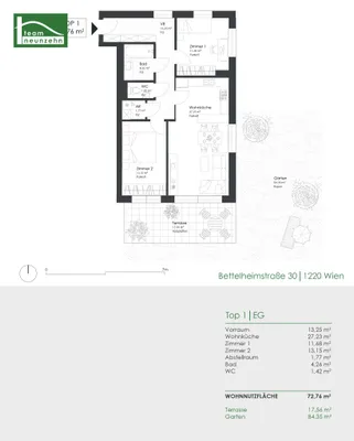 3-Zimmer-Wohnung kaufen in Wien – 72,76 m², € 379.999 – Bild 26 von 26