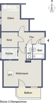 3-Zimmer-Wohnung kaufen in Zell am See – 63,49 m², € 190.000 – Bild 5 von 5