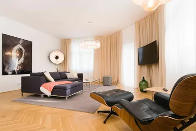 2 Schlafzimmer Luxus Apartment voll möbliert 1190 ruhige Lage – Bild 3