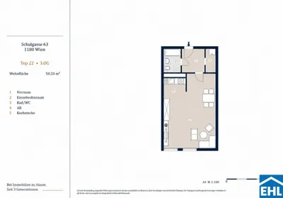 1-Zimmer-Wohnung kaufen in Wien – 50,33 m², € 275.000 – Bild 13 von 13