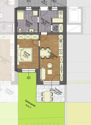 2-Zimmer-Wohnung kaufen in Deutschlandsberg – 46 m², € 164.990 – Bild 2 von 6