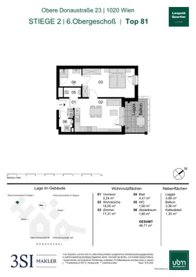 2-Zimmer-Wohnung kaufen in Wien – 46,71 m², € 529.000 – Bild 20 von 20
