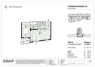 2-Zimmer-Wohnung kaufen in Wien – 46,21 m², € 298.900 – Bild 14 von 14
