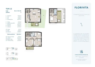 5-Zimmer-Wohnung kaufen in Wien – 129,48 m², € 960.000 – Bild 2 von 8