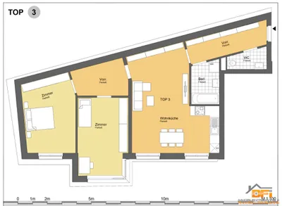 3-Zimmer-Wohnung mieten in Wien – 79,24 m², € 1.300 – Bild 11 von 12