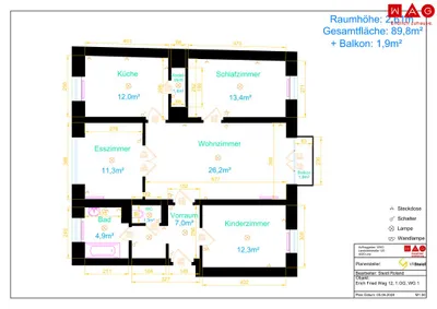 3-Zimmer-Wohnung mieten in Linz – 89,1 m², € 974 – Bild 5 von 7