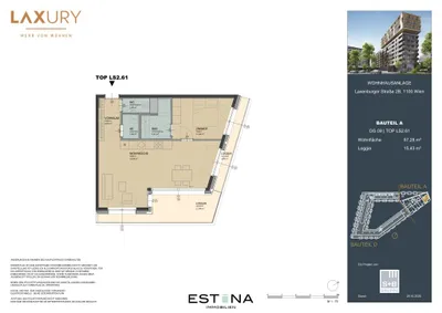 2-Zimmer-Wohnung kaufen in Wien – 57,28 m², € 474.300 – Bild 18 von 19