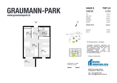 2-Zimmer-Wohnung kaufen in Linz Land – 46,96 m², € 274.300 – Bild 14 von 14