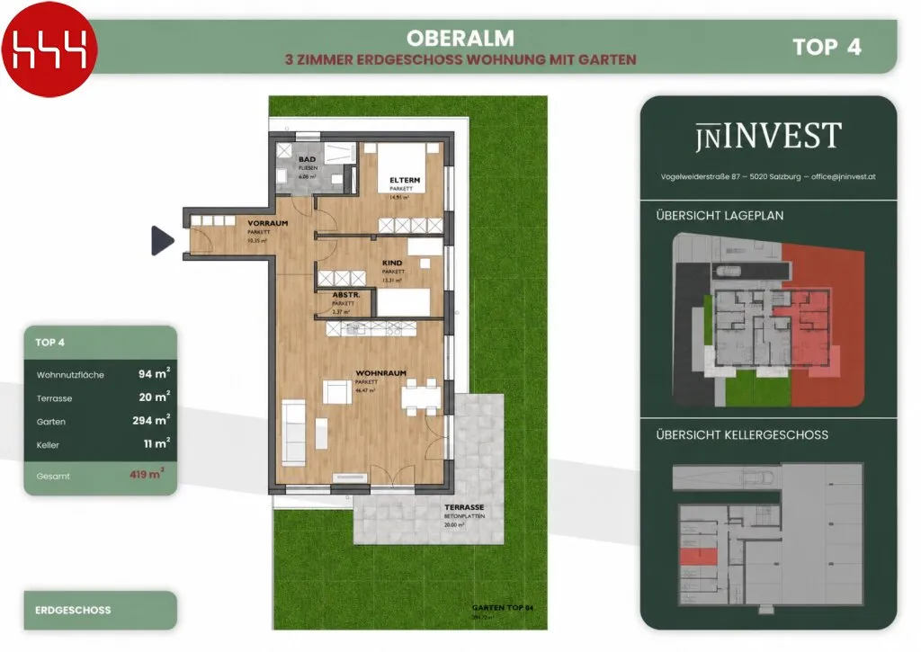 Apartment in Puch bei Hallein, Bezirk Hallein - Ansicht 3