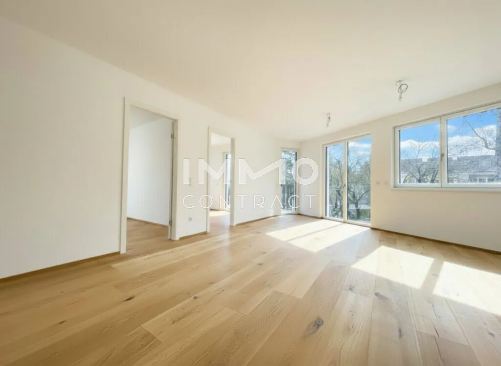 Lichtdurchflutete Balkonwohnung beim Marchfeldkanal - 3-Zimmer-Erstbezug, Wien