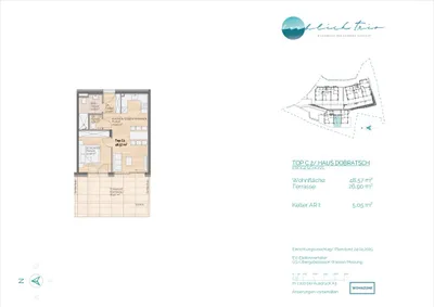 2-Zimmer-Wohnung kaufen in Villach – 48,57 m², € 387.450 – Bild 2 von 4