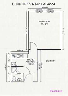 1-Zimmer-Wohnung kaufen in Wien – 32,4 m², € 157.000 – Bild 19 von 19