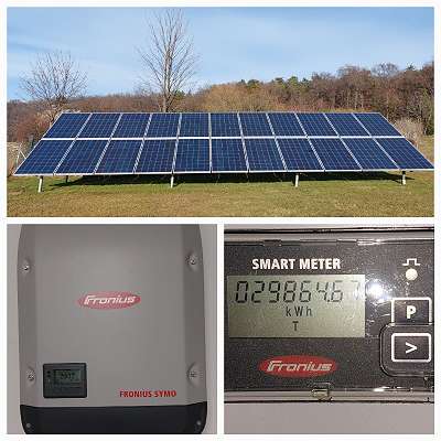 Kit Solar autoconsumo de 3,0kWp de 8 paneles. KOSTAL