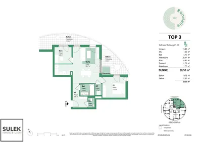 3-Zimmer-Wohnung mieten in Wien – 60,51 m², € 1.549 – Bild 22 von 22