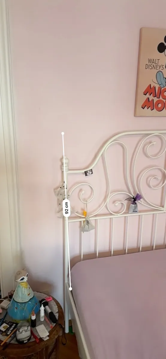 IKEA LEIRVIK Metallbett weiß | 140 × 200 cm, € 10,- (1010 Wien)