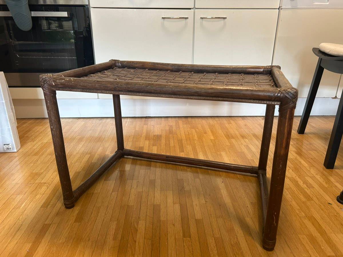 Vintage Bambus / Rattan Beistelltisch - Retro Boho,  20,- (8010 Graz) -  willhaben