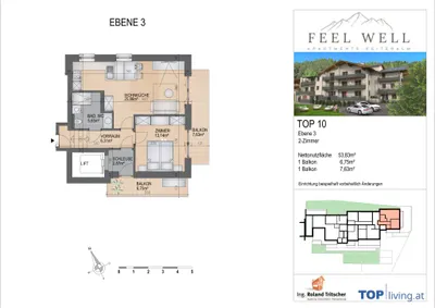 2-Zimmer-Wohnung kaufen in Liezen – 53,83 m², € 387.576 – Bild 7 von 7