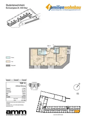 1-Zimmer-Wohnung mieten in Steyr – 10,31 m², € 474 – Bild 10 von 10