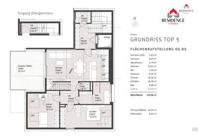 3-Zimmer-Wohnung kaufen in Salzburg Stadt – 110,46 m², € 1.190.000 – Bild 6 von 7
