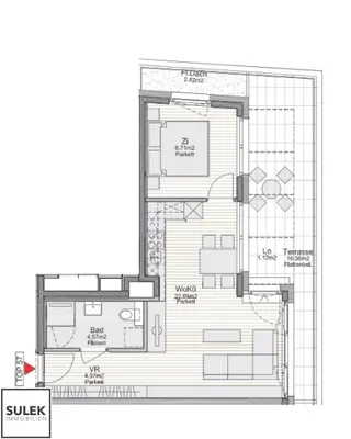2-Zimmer-Wohnung mieten in Wien – 41,2 m², € 1.075 – Bild 11 von 11