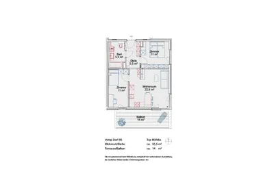 3-Zimmer-Wohnung mieten in Schwaz – 56 m², € 1.182 – Bild 5 von 5