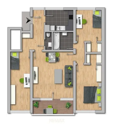 4-Zimmer-Wohnung mieten in Krems Land – 94 m², € 940 – Bild 11 von 12