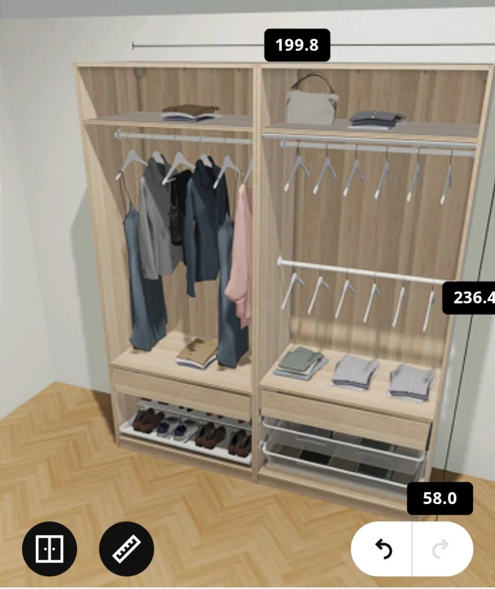 IKEA PAX Kleiderschrank mit Schiebetüren - Weiß, 200 x 238 x 66 cm, € 480,- (1040 Wien)