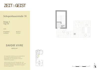 3-Zimmer-Wohnung mieten in Wien – 96,59 m², € 3.499 – Bild 6 von 6