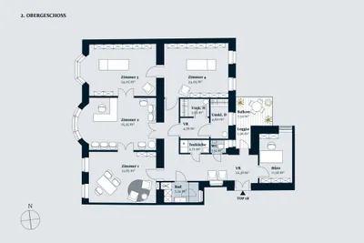 6-Zimmer-Gewerbeimmobilie mieten in Wien – 155 m², € 3.508 – Bild 2 von 14
