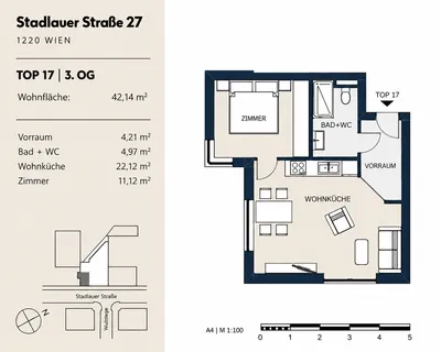 2-Zimmer-Wohnung kaufen in Wien – 42,14 m², € 350.000 – Bild 18 von 18